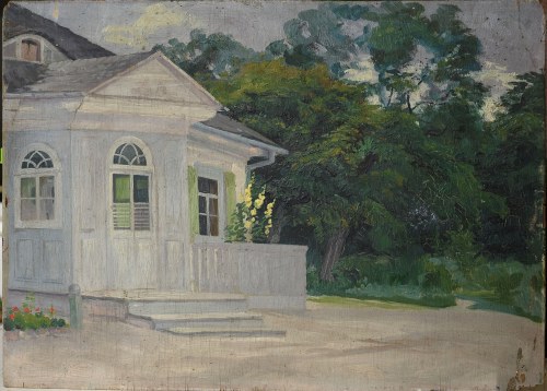 obraz Józefa Zimmermana Biały domek